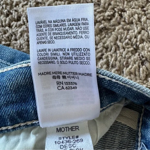 MOTHER The Pick-Up Skimp My Melancholy Size 29